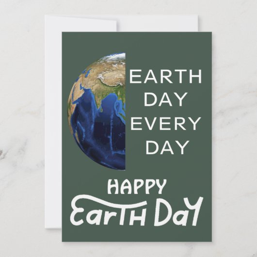 Elke dag op aarde, ga groen, Red onze planeet (Voorkant)