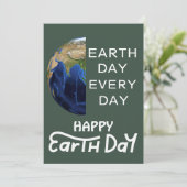 Elke dag op aarde, ga groen, Red onze planeet (Staand voorkant)
