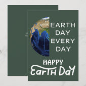 Elke dag op aarde, ga groen, Red onze planeet (Voorkant / Achterkant)