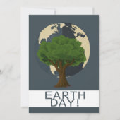 Elke dag op aarde, ga groen, Red onze planeet Feestdagenkaart (Voorkant)