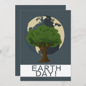 Elke dag op aarde, ga groen, Red onze planeet Feestdagenkaart (Voorkant / Achterkant)