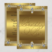 Elke dag op de avond Elegant Gold van de Ouderdhei Kaart (Voorkant / Achterkant)