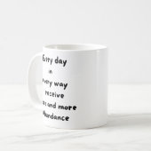 Elke dag op elke manier koffie-Mok Koffiemok (Voorkant links)