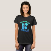 Elke dag puzzel ik Jigsaw Puzzle Master Puzzlin T-shirt (Voorkant volledig)