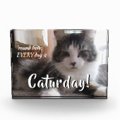 Elke dag rond hier is de Sjabloon van de katurdagk Fotoblokken (Voorkant)