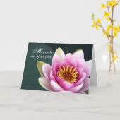 Elke dag roze bloederdag kaart (Gele Bloem)