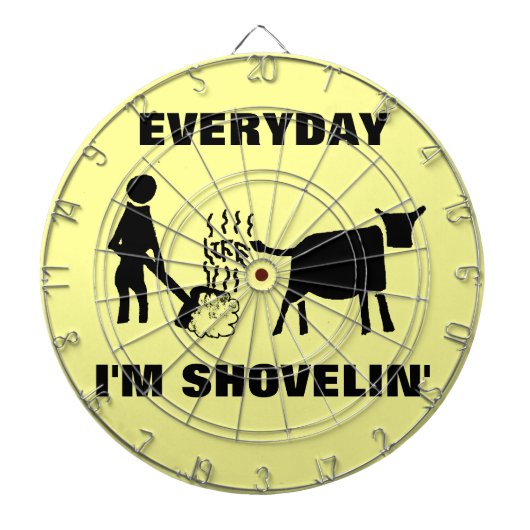 Elke dag schep ik in 't leven dartbord (Voorkant)