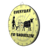 Elke dag schep ik in 't leven dartbord (Voorkant Rechts)