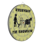 Elke dag schep ik in 't leven dartbord (Voorkant Links)