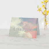 Elke dag| Sky| Wenskaart aanmoedigen Kaart (Gele Bloem)