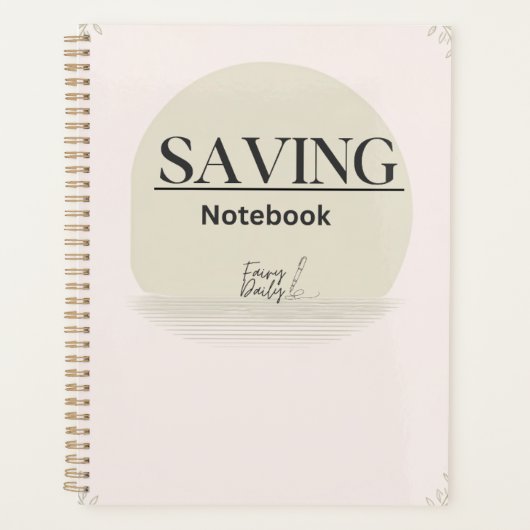Elke dag sparen planner (Voorkant)