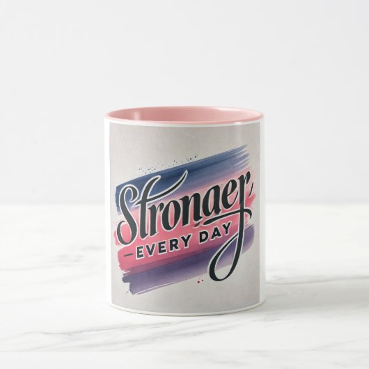 Elke dag sterker - snel beter worden mok (Midden)