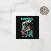 Elke dag surfen notitiekaartje (Voorkant / Achterkant in situ)