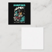 Elke dag surfen notitiekaartje (Voorkant / Achterkant)