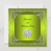 Elke dag van de Agedag in Chartreuse Geel Groen Kaart (Voorkant)