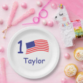 Elke dag van de Amerikaanse vlag Papieren Bordje (Feest)