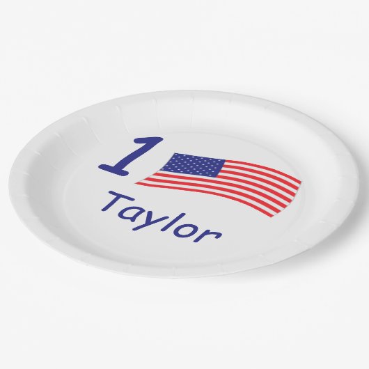 Elke dag van de Amerikaanse vlag Papieren Bordje (Gekanteld)