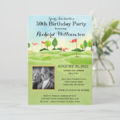 Elke dag van de Dag van de Foto Golf Party Kaart (Staand voorkant)