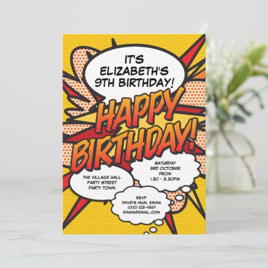 Elke dag van de Dag van de Moderne Uitnodiging van (Staand voorkant)