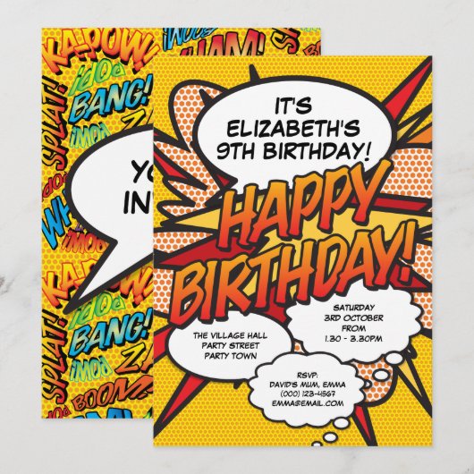 Elke dag van de Dag van de Moderne Uitnodiging van (Voorkant / Achterkant)