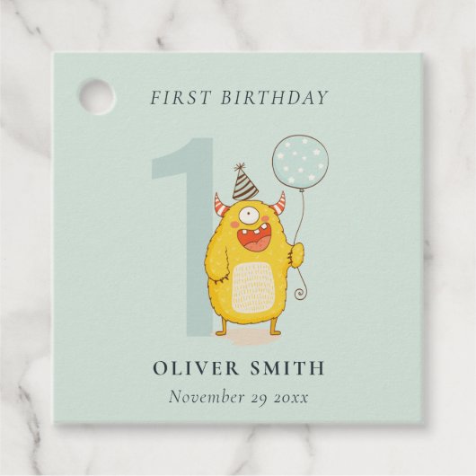 Elke dag van de dag wordt elke dag een kleine geel bedankjes labels (Voorkant)