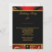 Elke dag van de feestdag in de Oude Rood Gold Blac Kaart (Achterkant)