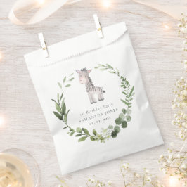 Elke dag van de geboorte van de Zebra groene slag Bedankzakje