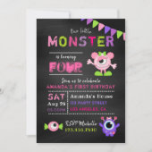 Elke dag van de geboorte van een klein monstermeis kaart (Voorkant)