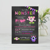 Elke dag van de geboorte van een klein monstermeis kaart (Staand voorkant)