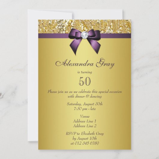 Elke dag van de jaardag worden de goudzakken Paars Kaart (Achterkant)