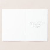 Elke dag van de leeftijd wit en gouden folie kaarten (Binnen)