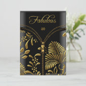 Elke dag van de verjaardag van een Fabulous Gold B Kaart (Staand voorkant)