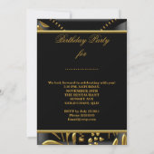 Elke dag van de verjaardag van een Fabulous Gold B Kaart (Achterkant)