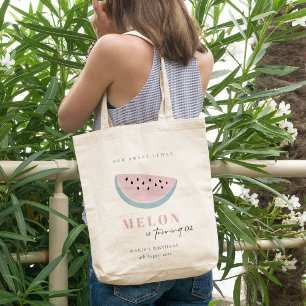 Elke dag van de zondag onze kleine Melon roze past Tote Bag