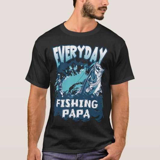 Elke Dag Visser Papa T-shirt (Voorkant)