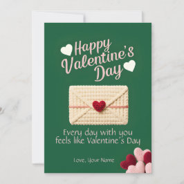 Elke dag voelt als Valentijnsdag Liefdeskaart Feestdagenkaart