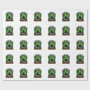Elke Dag Vrolijke Halloween Spokenhuis Heks Kat Cadeaupapier