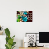 Elke dag weer goede woorden goede daden kunst poster (Thuiskantoor)