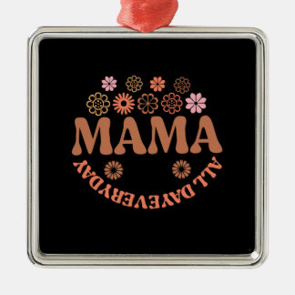 elke dag weer mama metalen ornament