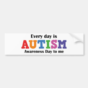 Elke dag word ik bewust van autisme bumpersticker