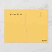 Elke dag worden er gele bladeren en bloemen op de briefkaart (Achterkant)