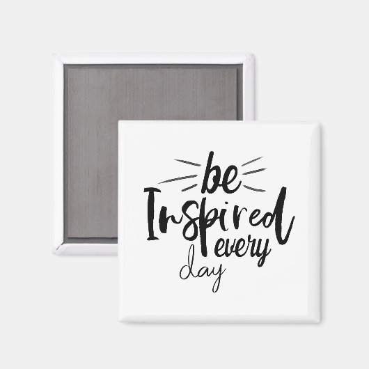 Elke dag worden geïnspireerd op uw offerte magneet (Voorkant / Achterkant)