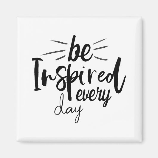 Elke dag worden geïnspireerd op uw offerte magneet (Voorkant)