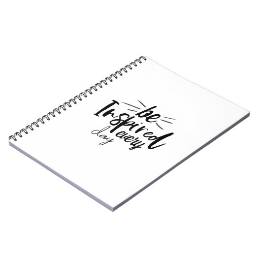 Elke dag worden geïnspireerd op uw offerte notitieboek (Linkerzijde)