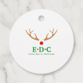 Elke dag zijn kerstcadeautjes bedankjes labels (Achterkant)