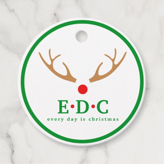 Elke dag zijn kerstcadeautjes bedankjes labels (Voorkant)