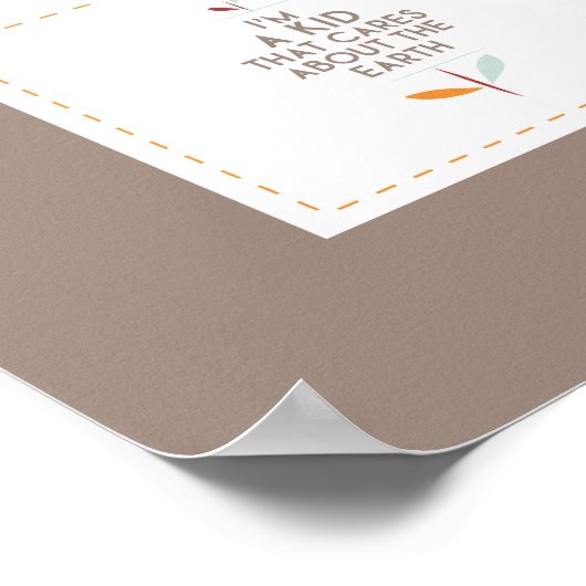 Elke dag zou de Dag van de Aarde moeten zijn - BRO Poster (Hoek)