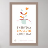 Elke dag zou de Dag van de Aarde moeten zijn - BRO Poster (Voorkant)