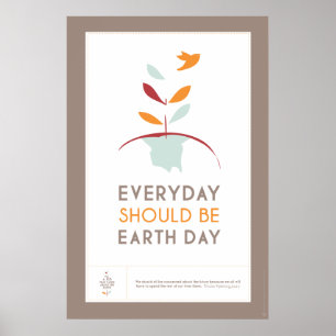 Elke dag zou de Dag van de Aarde moeten zijn - BRO Poster