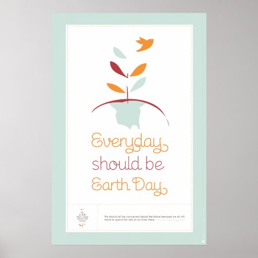 Elke dag zou de Dag van de Aarde moeten zijn - LIC Poster (Voorkant)